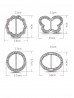 Multi Function Flower Rhinestone Clothing Ring